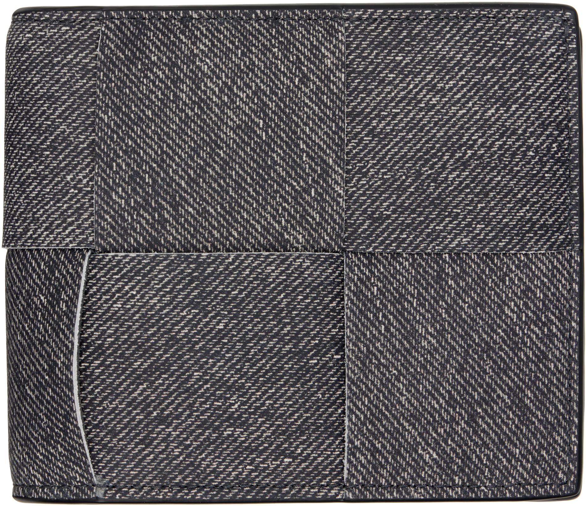 Gray Cassette Bi-Fold Wallet by BOTTEGA VENETA