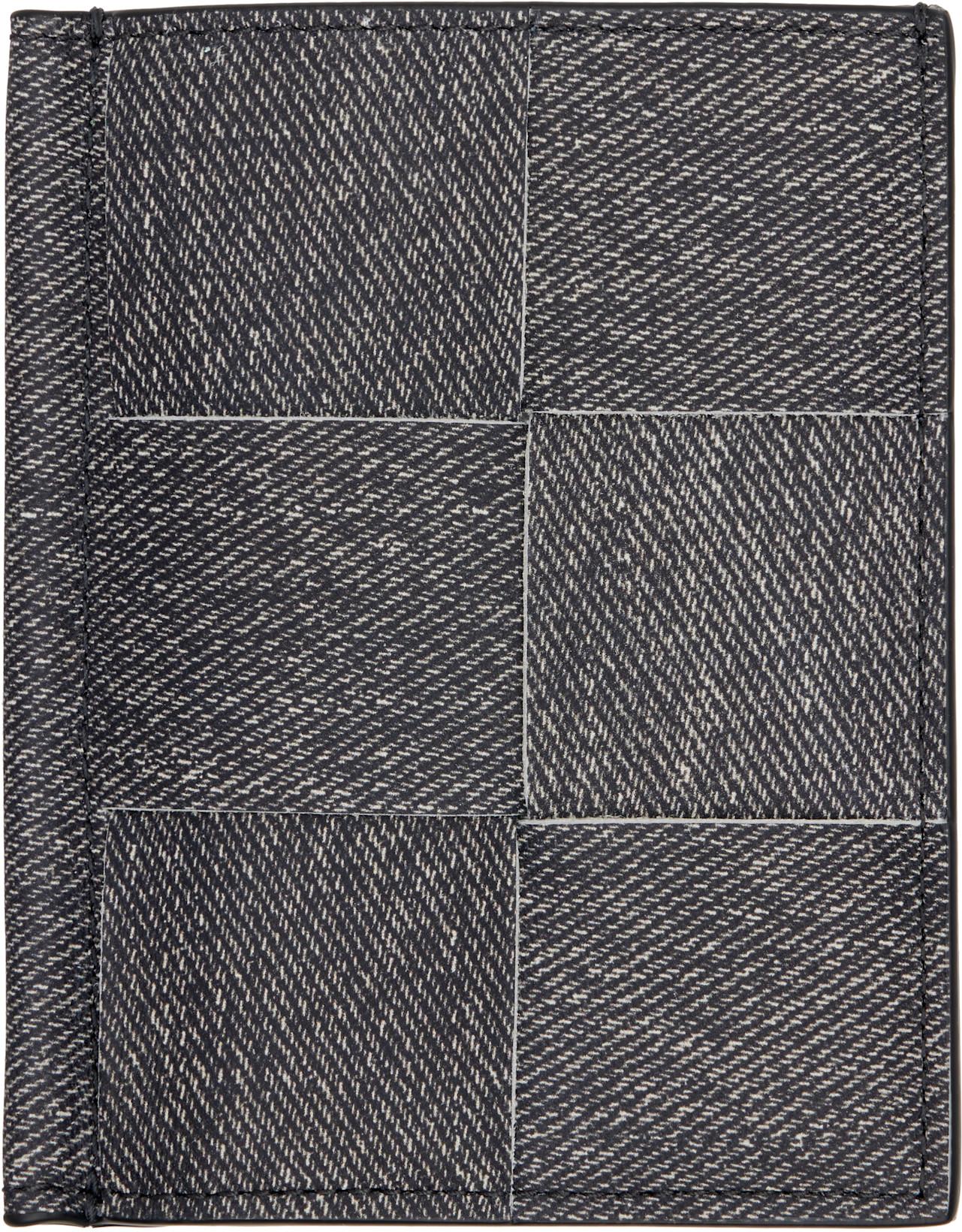 Gray Cassette Credit Card Holder by BOTTEGA VENETA
