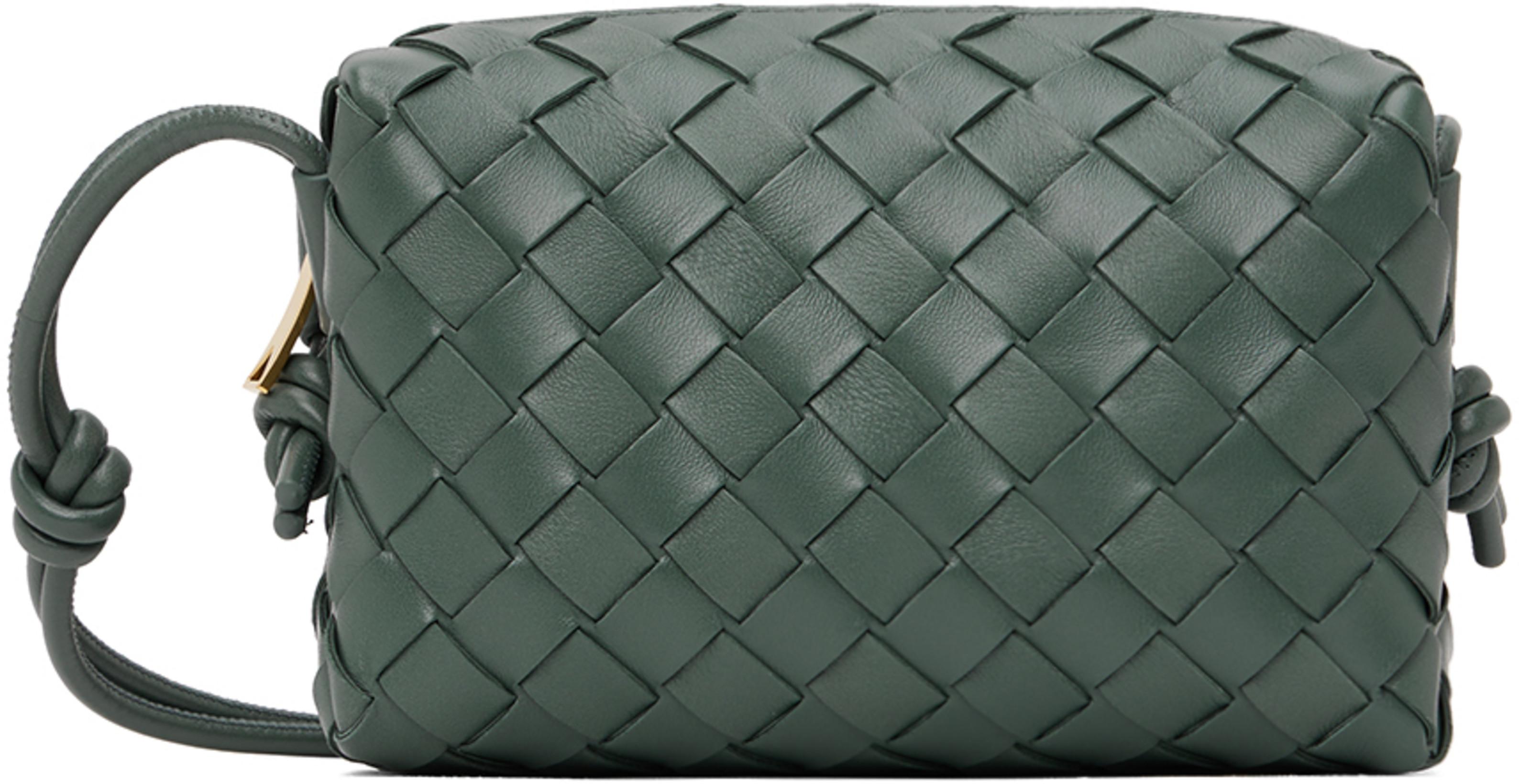 Gray Mini Loop Camera Bag by BOTTEGA VENETA