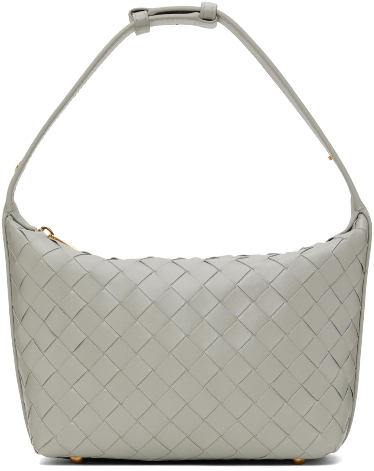 Gray Mini Wallace Shoulder Bag by BOTTEGA VENETA