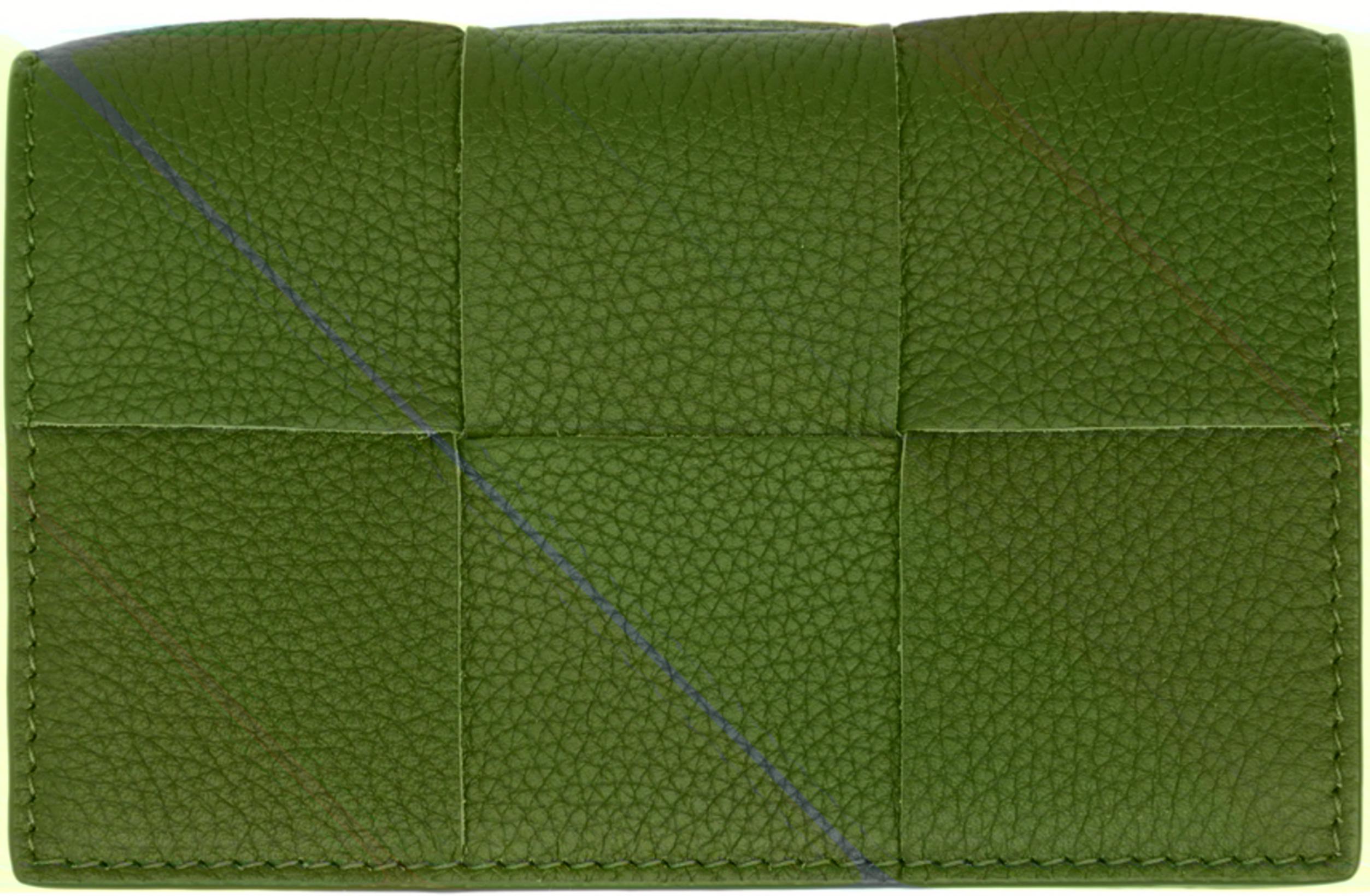 Green Business Card Case by BOTTEGA VENETA