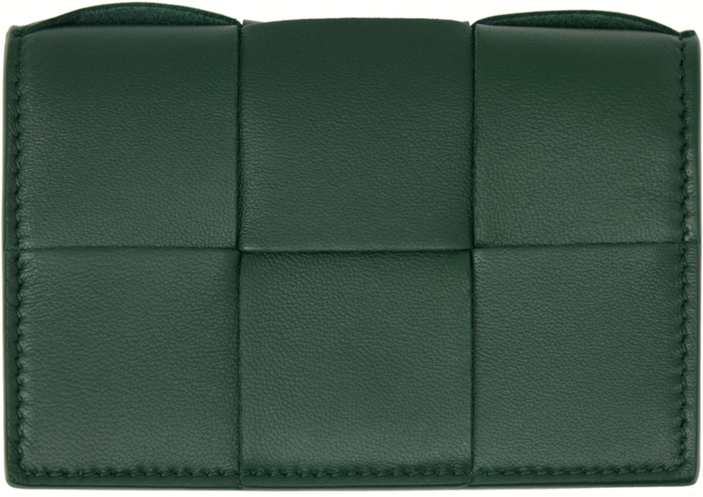 Green Business Card Holder by BOTTEGA VENETA
