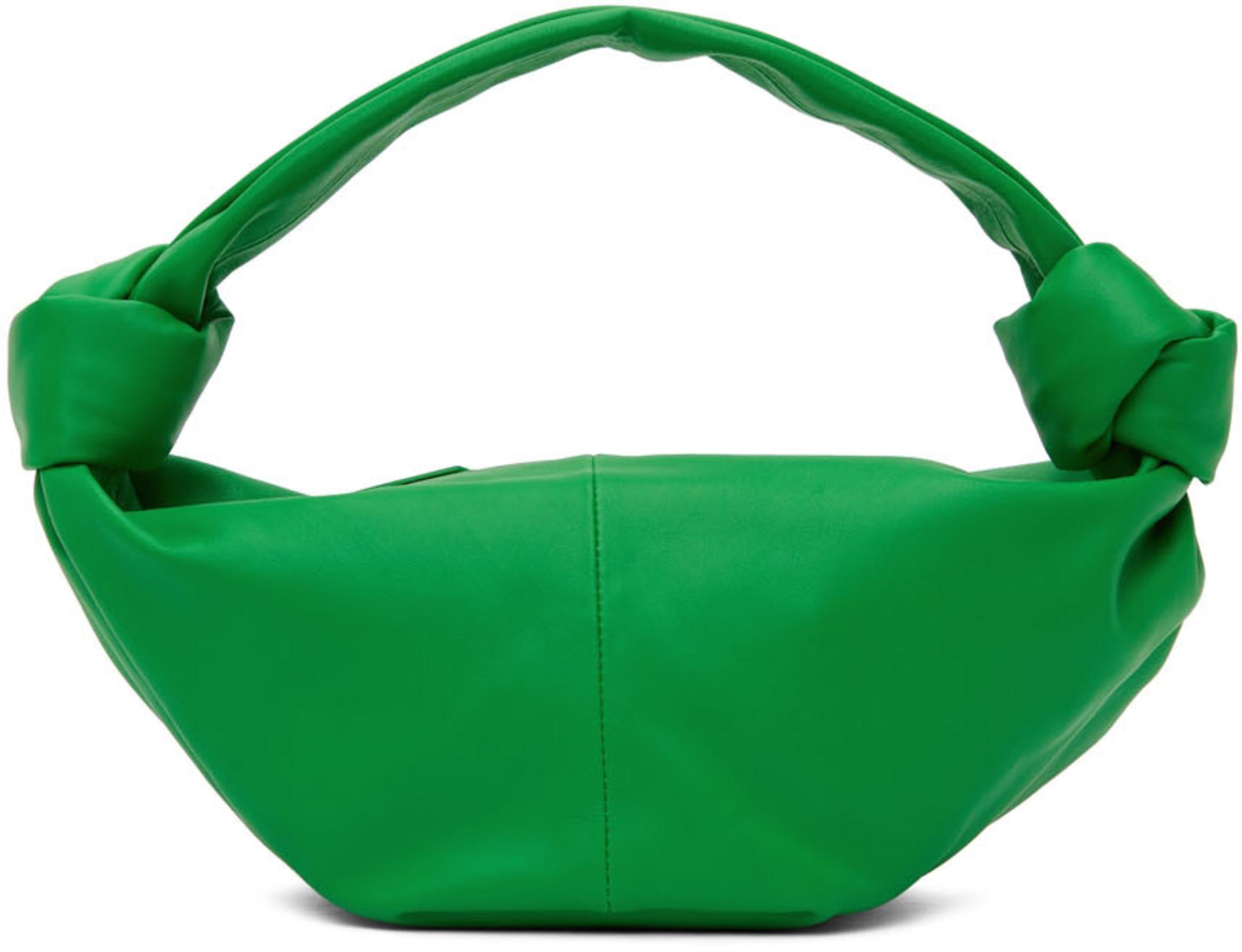 Green Double Knot Top Handle Bag by BOTTEGA VENETA