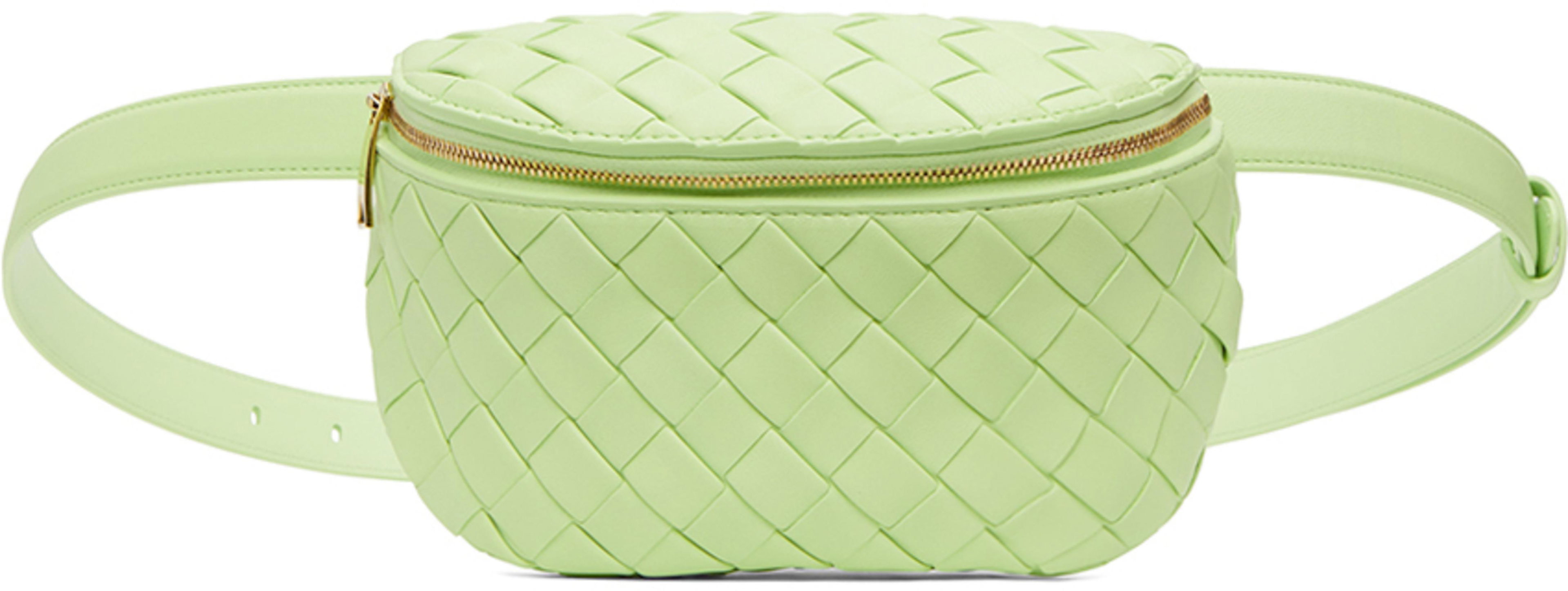 Green Intrecciato Belt Bag by BOTTEGA VENETA