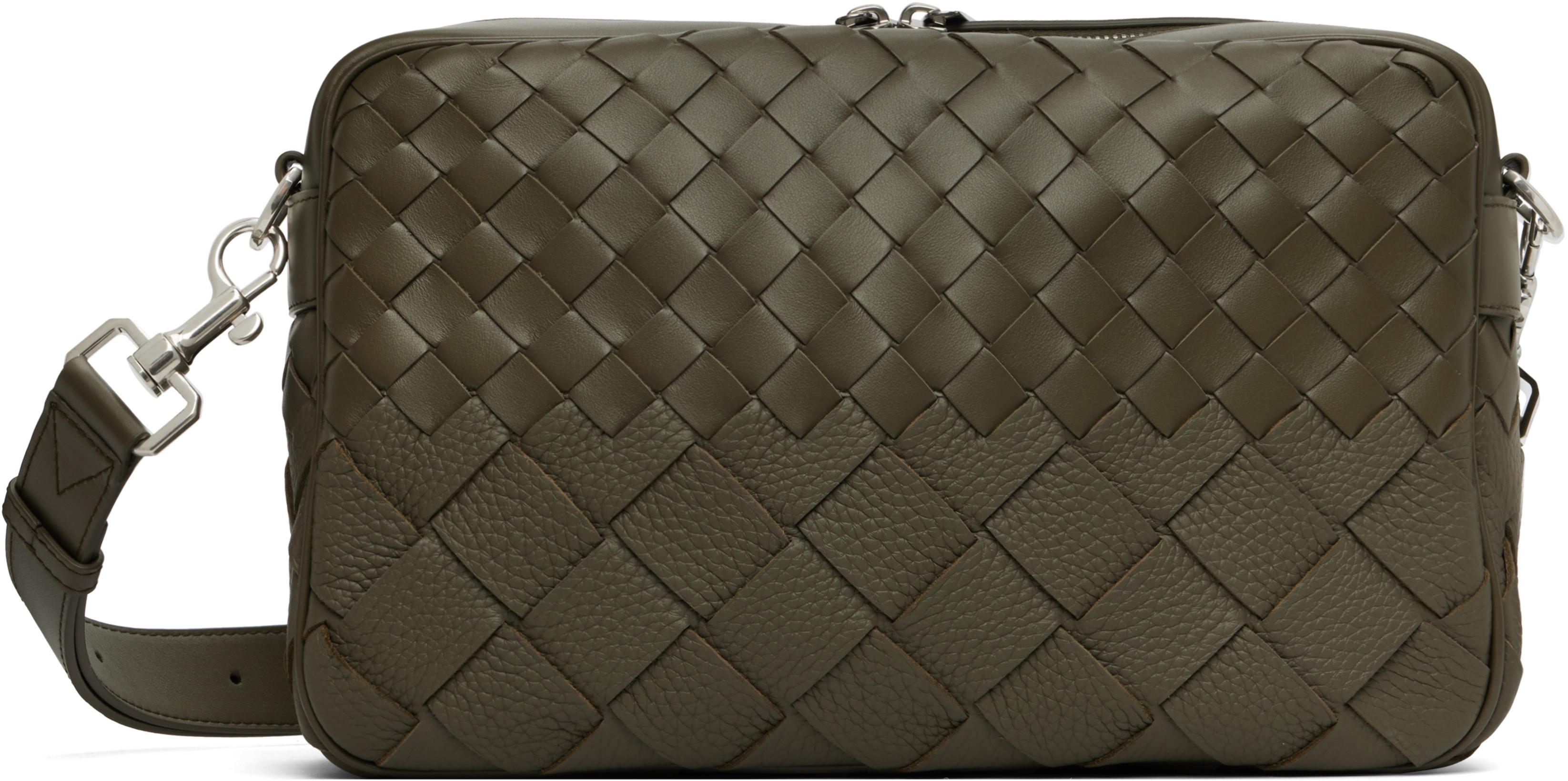 Green Intrecciato Camera Bag by BOTTEGA VENETA