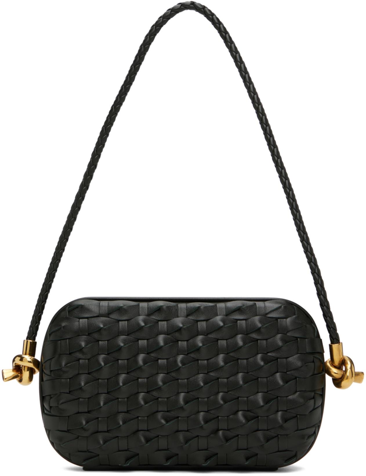 Green 'Knot On Strap' Clutch by BOTTEGA VENETA