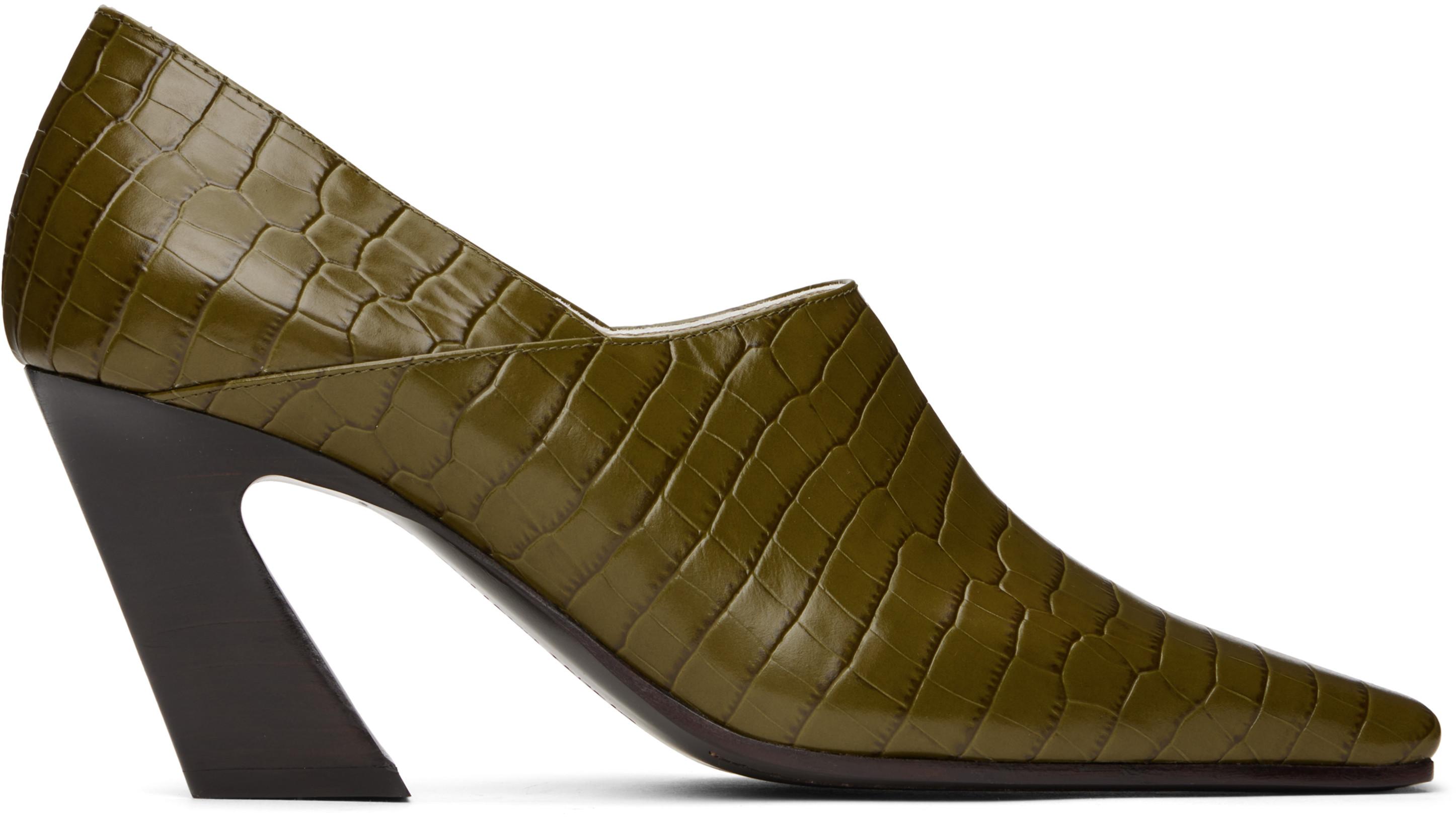 Green Lewis Heels by BOTTEGA VENETA