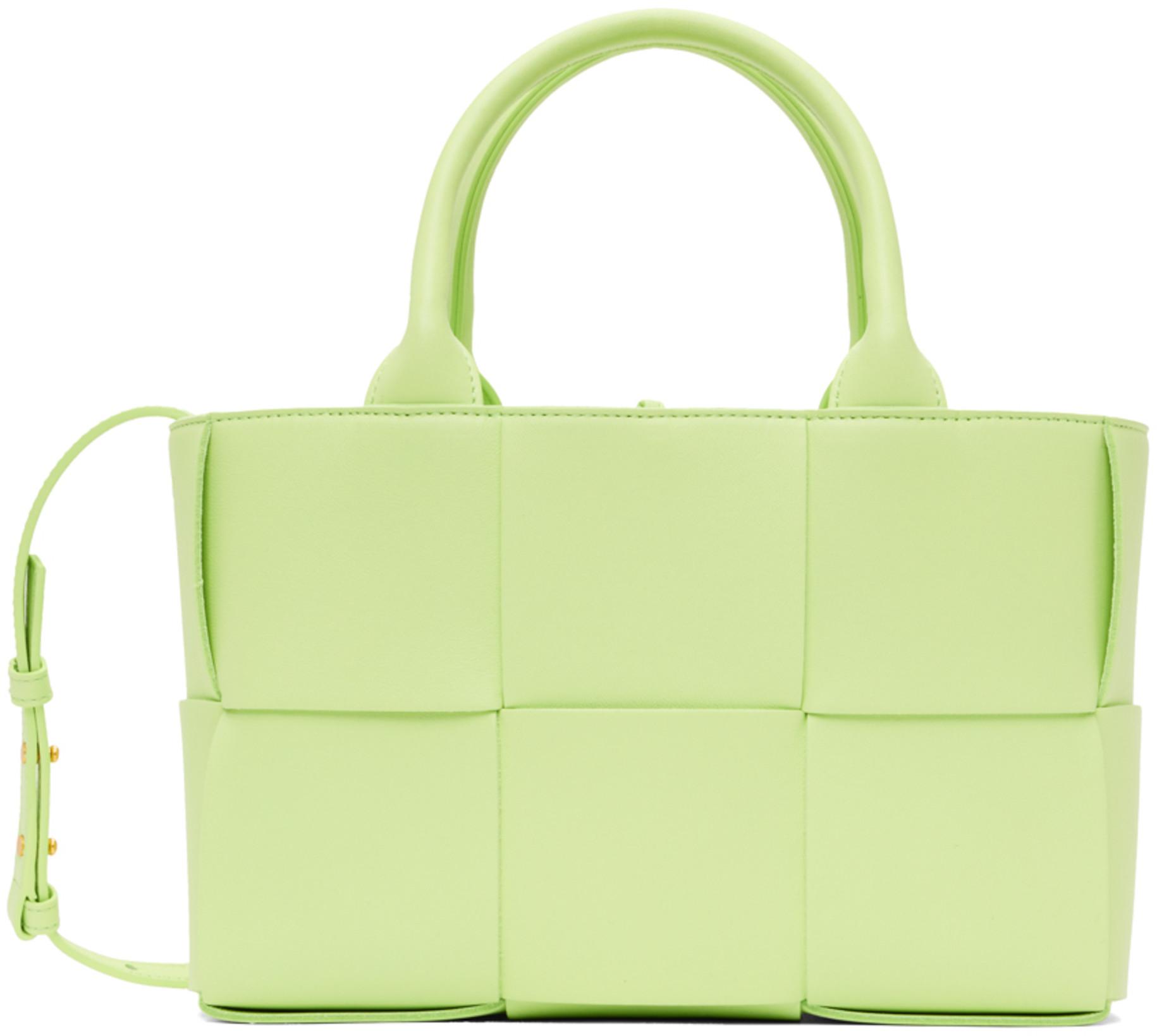 Green Mini Arco Tote by BOTTEGA VENETA