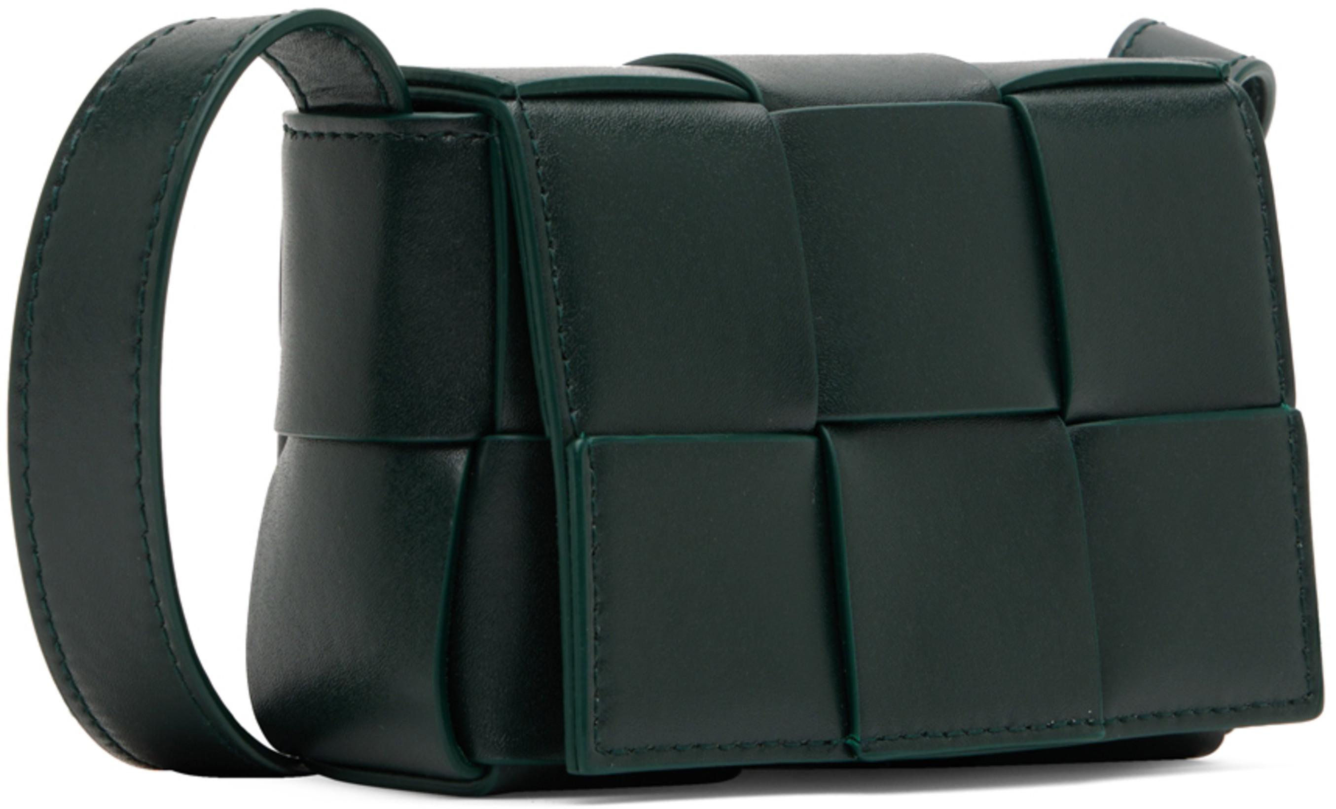 Green Mini Candy Cassette Messenger Bag by BOTTEGA VENETA