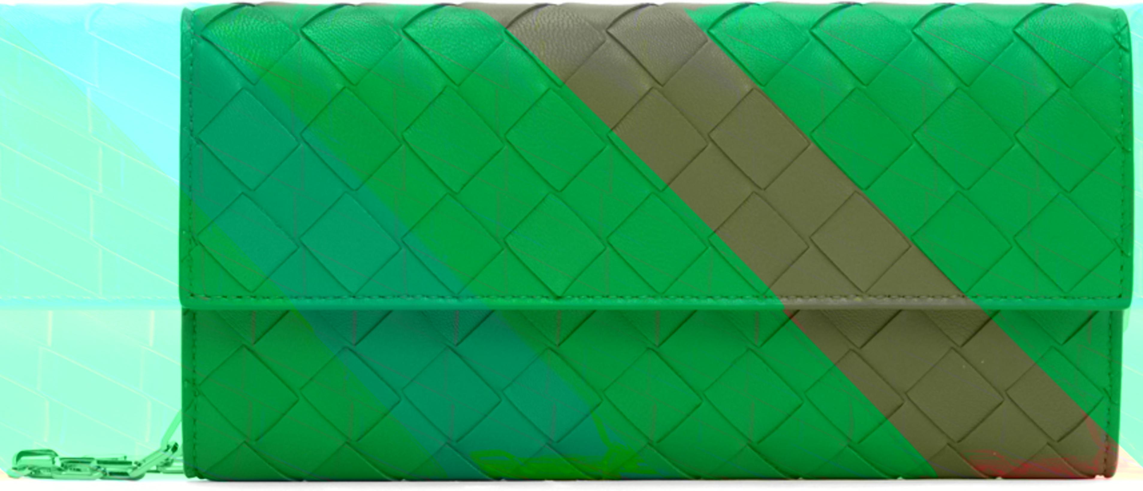 Green Mini Chain Bag by BOTTEGA VENETA