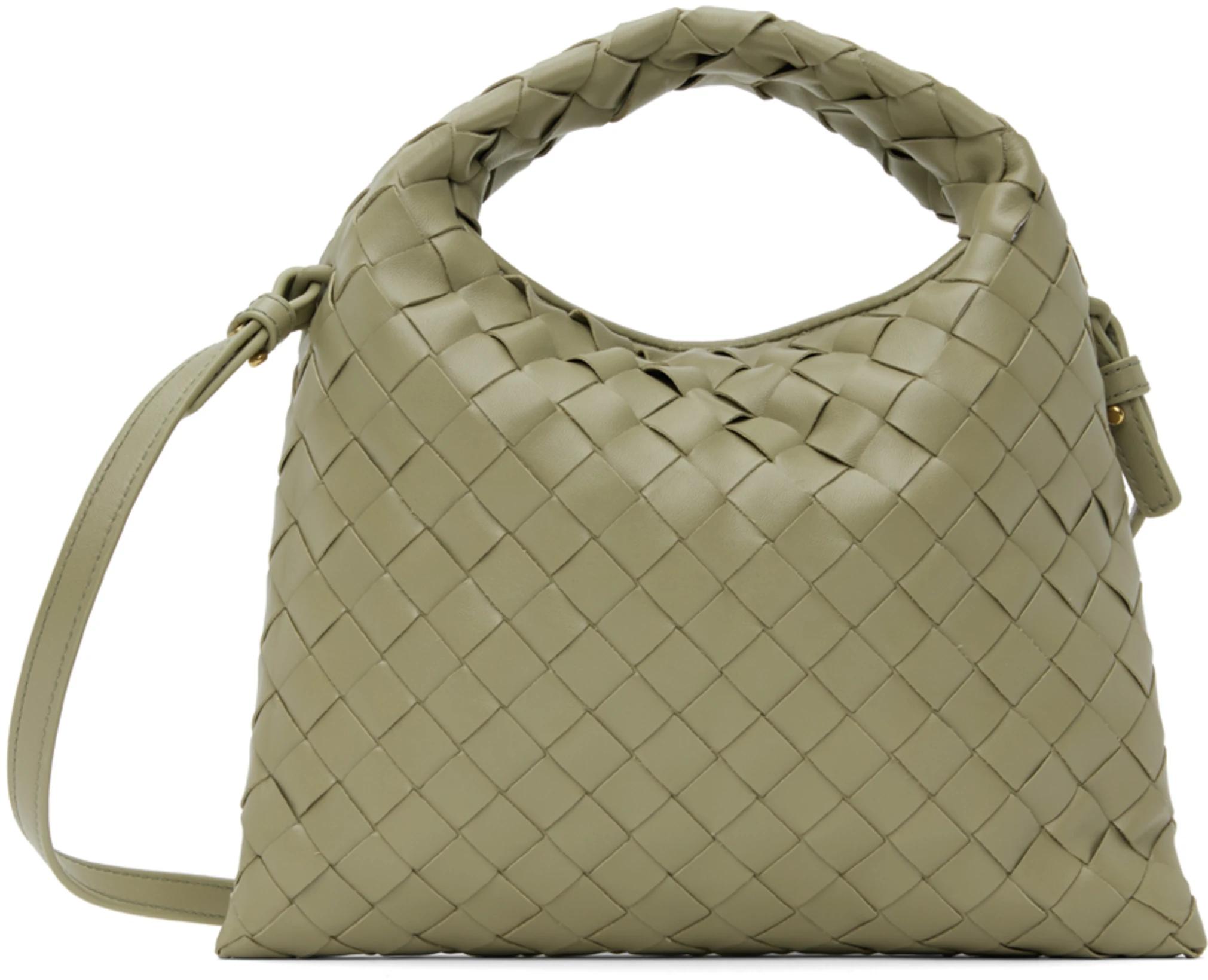 Green Mini Hop Bag by BOTTEGA VENETA