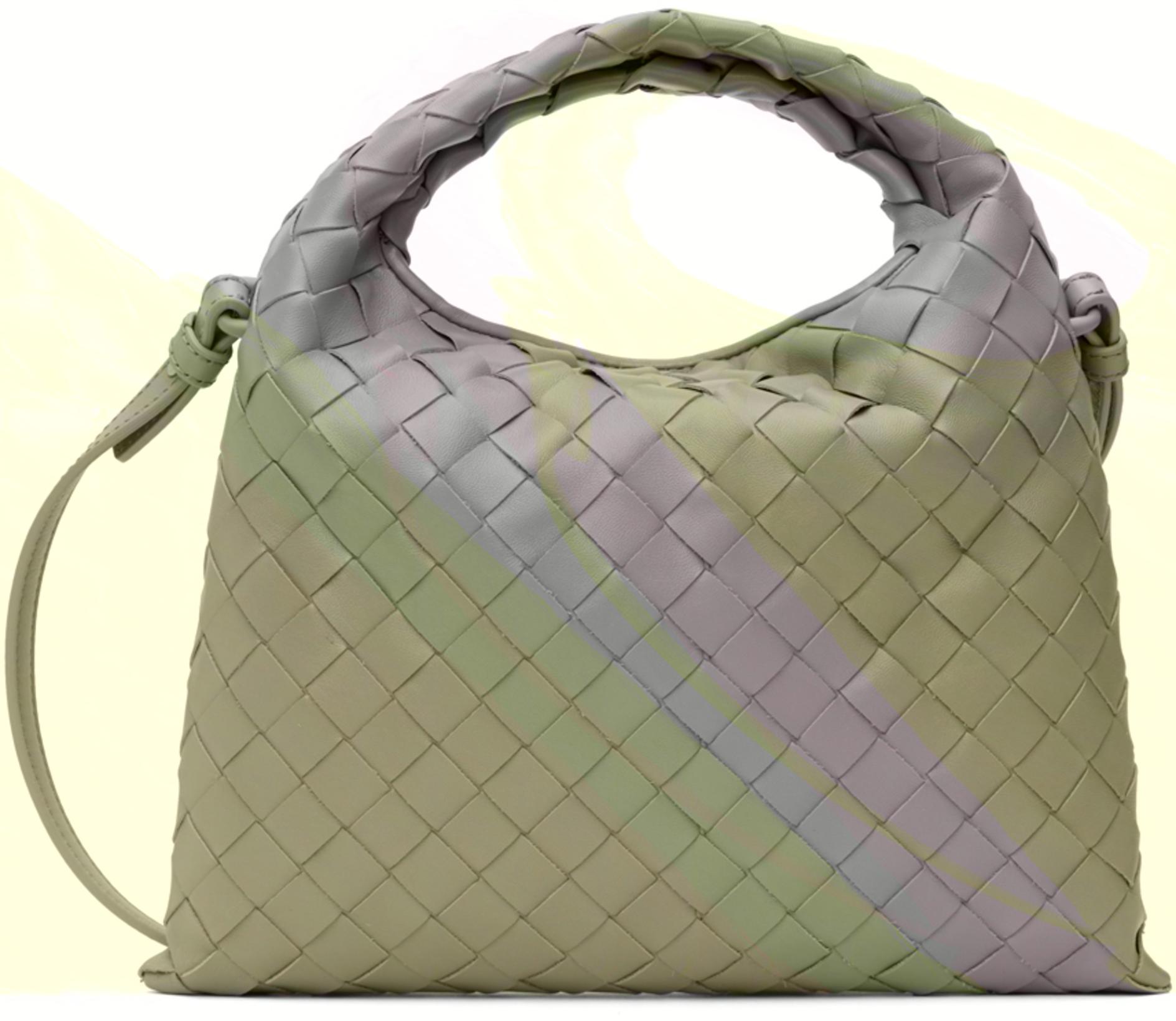 Green Mini Hop Bag by BOTTEGA VENETA