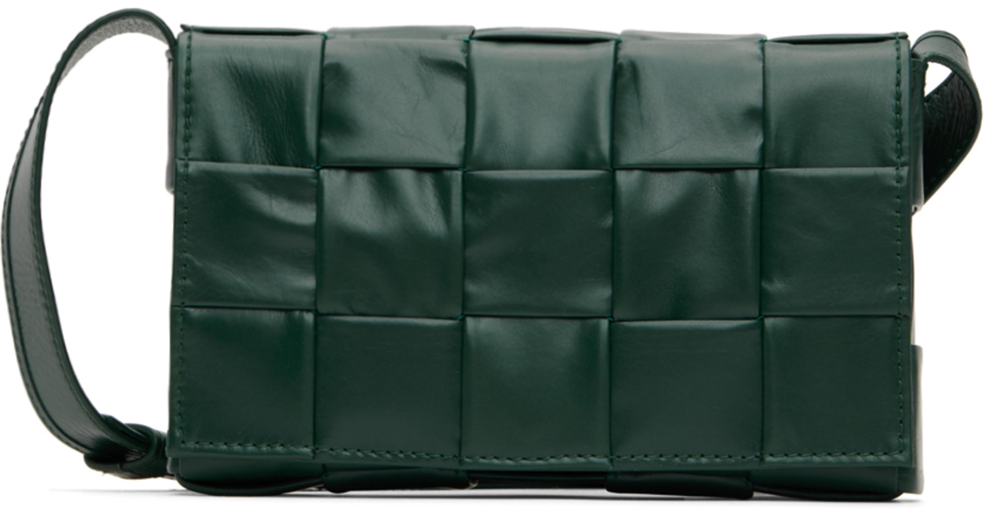 Green Small Cassette Bag by BOTTEGA VENETA