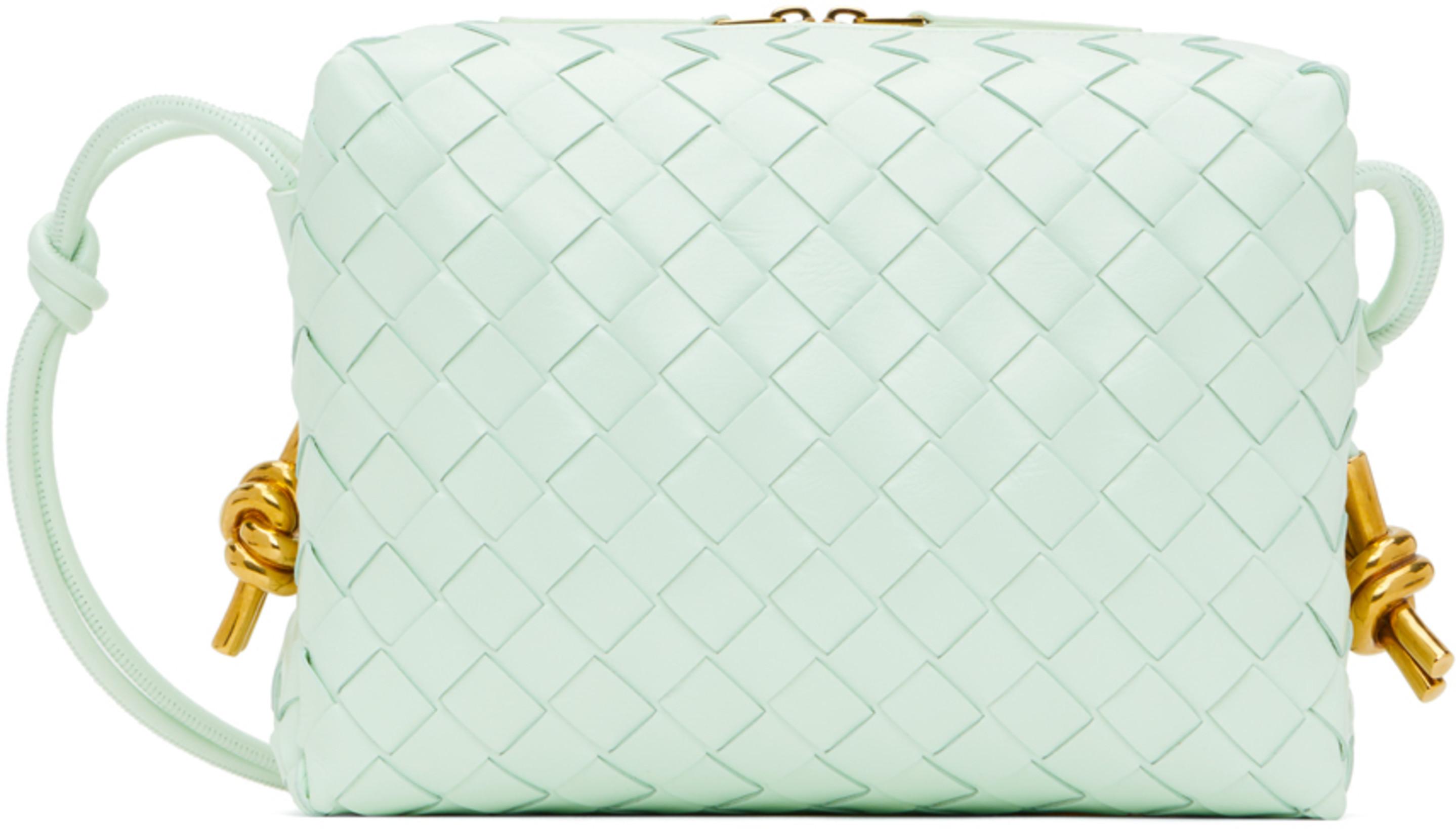 Green Small Loop Camera Bag by BOTTEGA VENETA