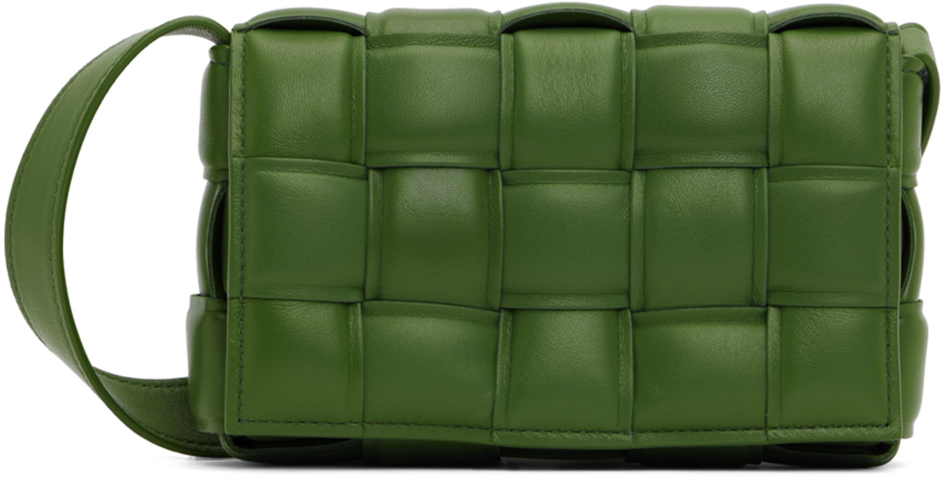 Green Small Padded Cassette Bag by BOTTEGA VENETA