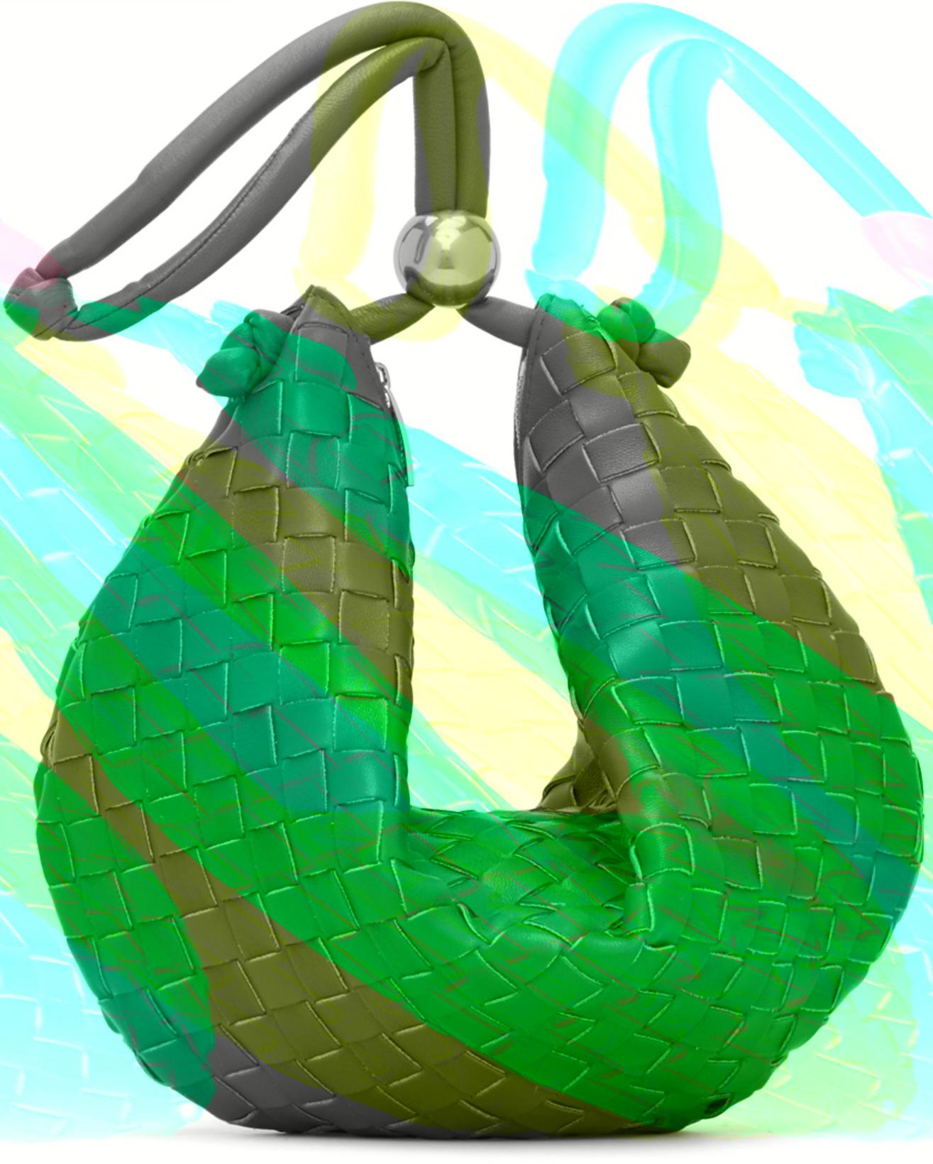 Green Turn Pouch by BOTTEGA VENETA