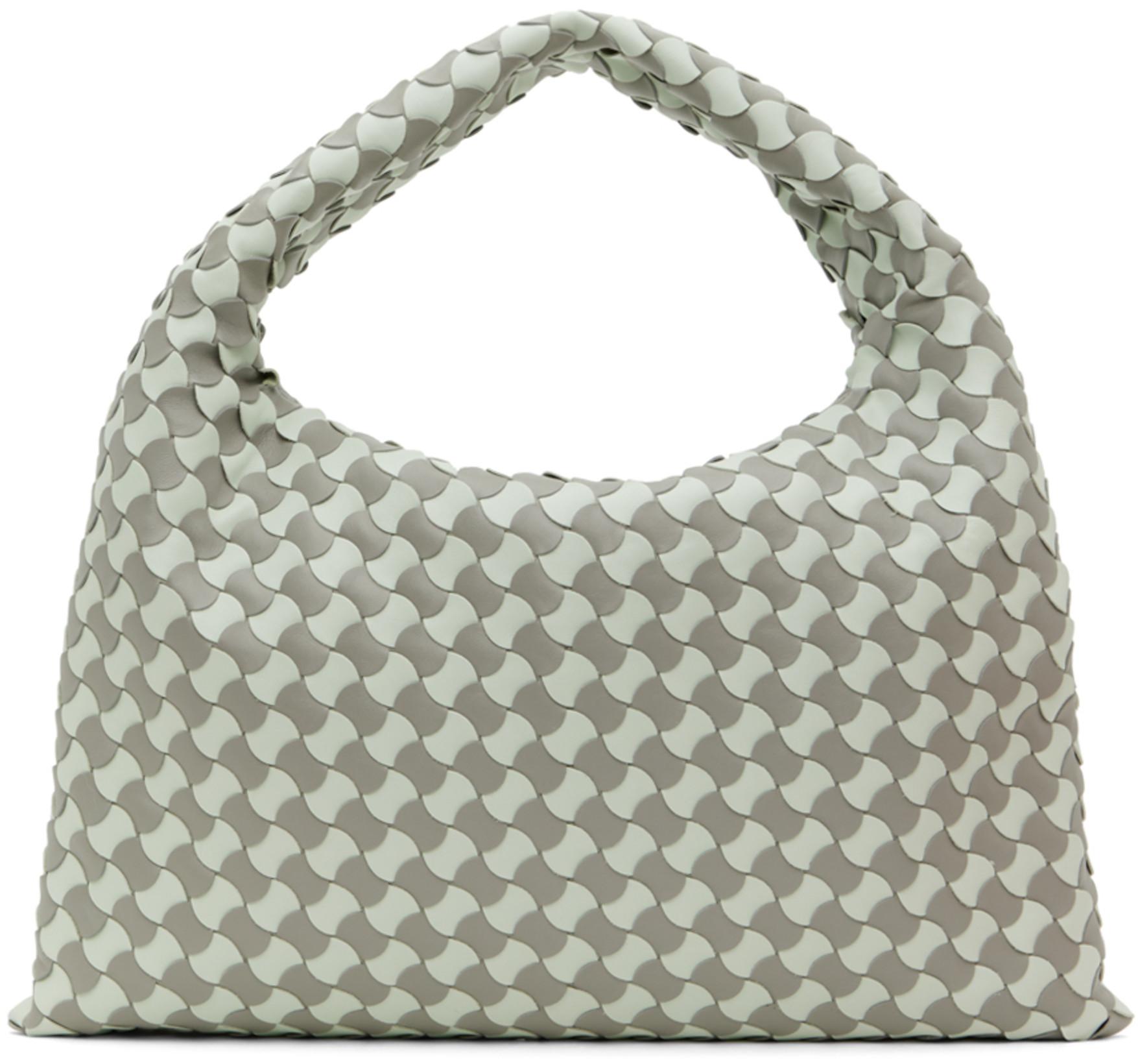 Green & Gray Small Hop Bag by BOTTEGA VENETA