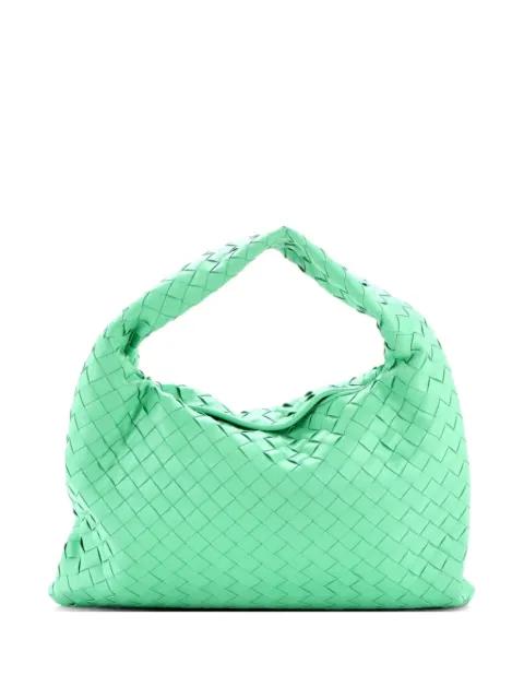 Hop Intrecciato Leather Small hobo bag by BOTTEGA VENETA 