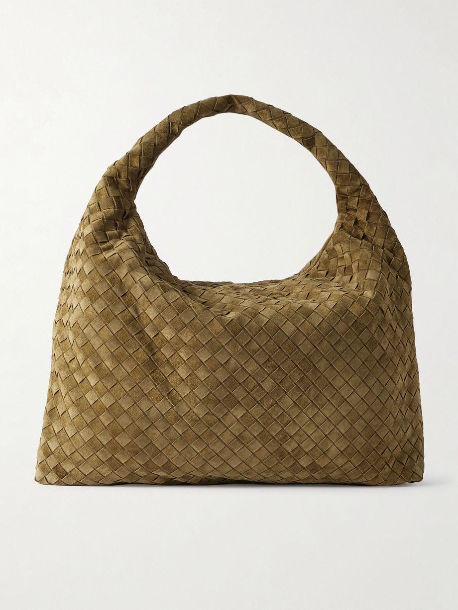 Hop large Intrecciato suede tote by BOTTEGA VENETA