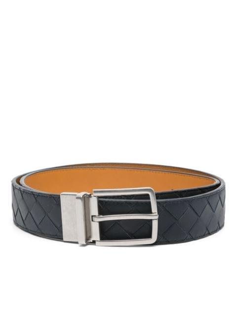Intrecciao leather belt by BOTTEGA VENETA