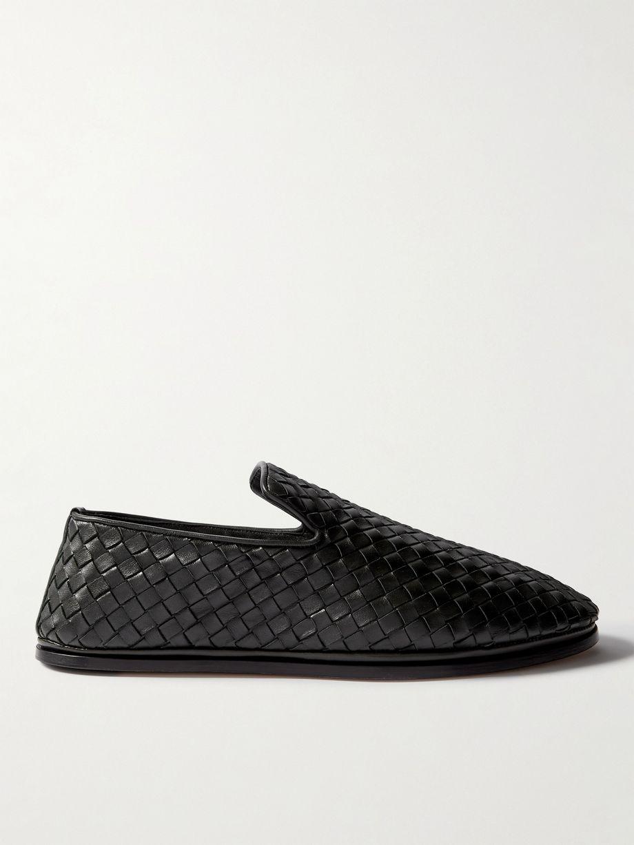 Intrecciato Full-Grain Leather Slippers by BOTTEGA VENETA