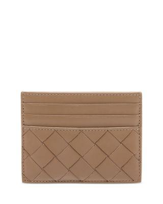 Intrecciato Leather Zip Card Case by BOTTEGA VENETA