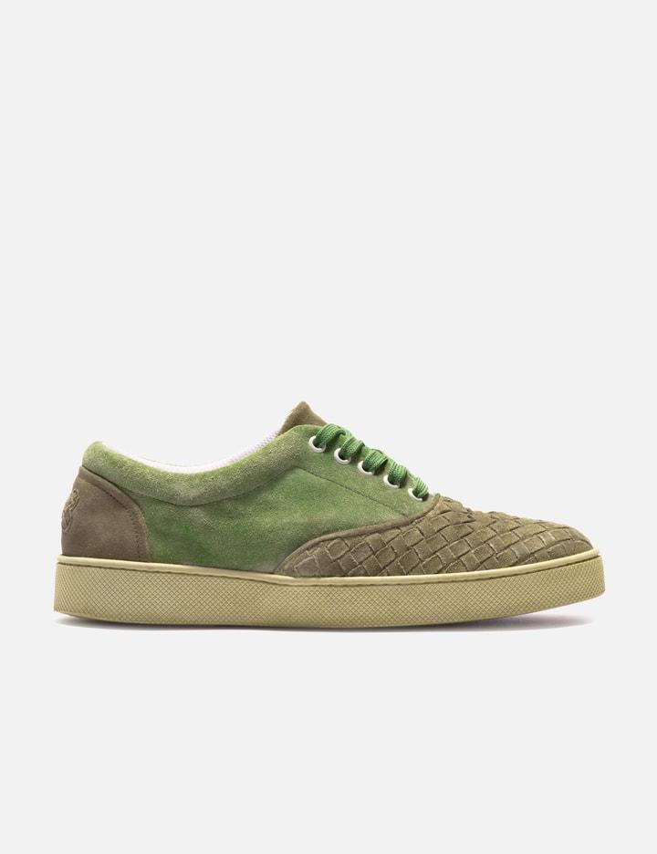 Intrecciato Woven Suede Low Sneakers by BOTTEGA VENETA