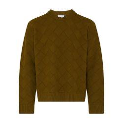 Intreccio patterned wool sweater by BOTTEGA VENETA