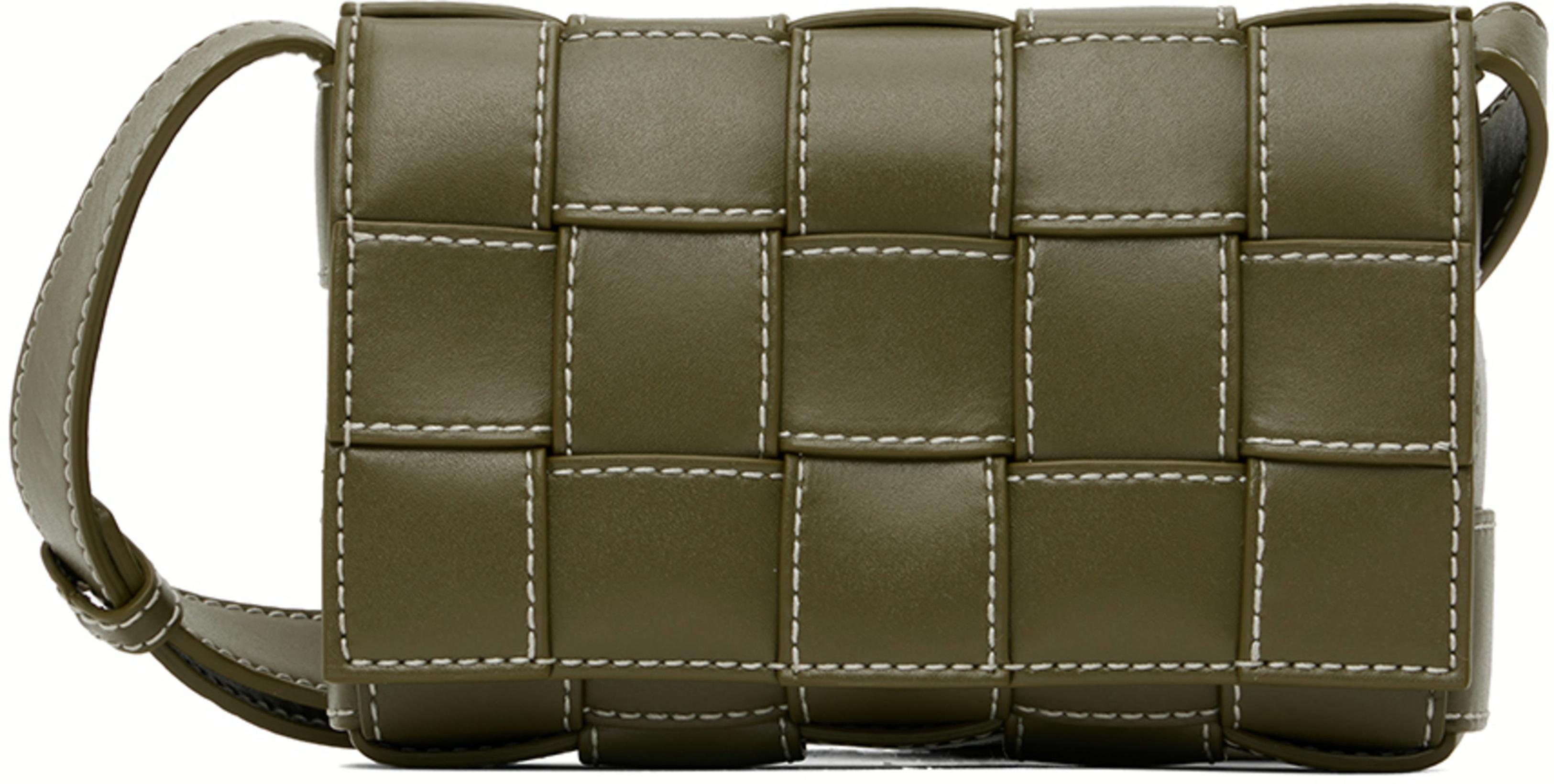 Khaki Small Cassette Bag by BOTTEGA VENETA