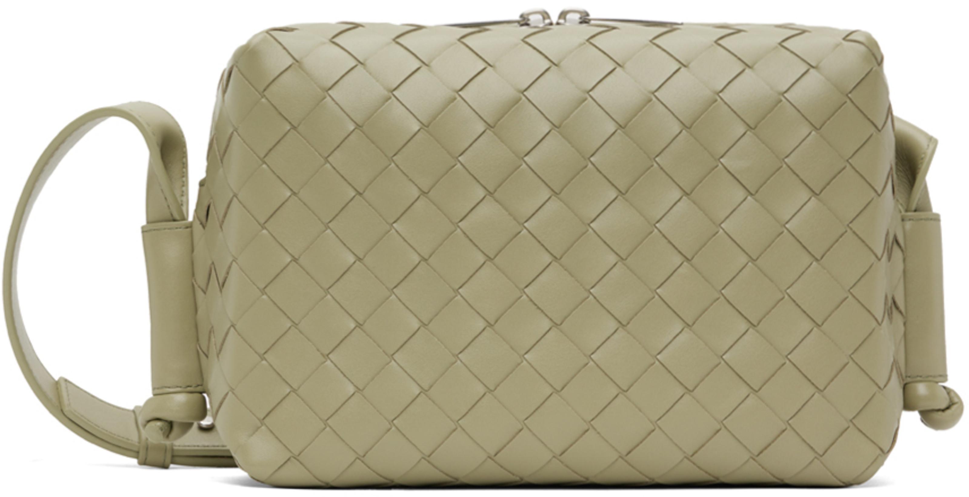 Khaki Small Loop Messenger Bag by BOTTEGA VENETA