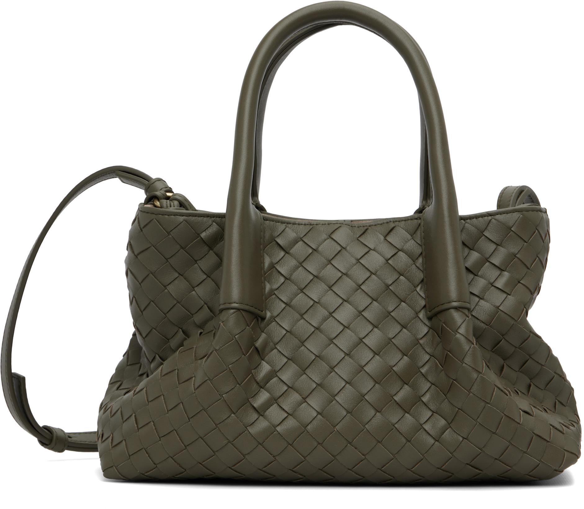 Khaki Small Pinacoteca Bag by BOTTEGA VENETA