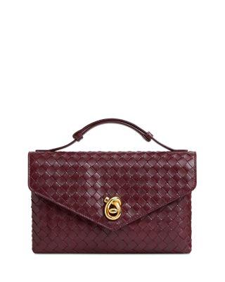 Knot Lock Intrecciato Leather Crossbody Bag by BOTTEGA VENETA