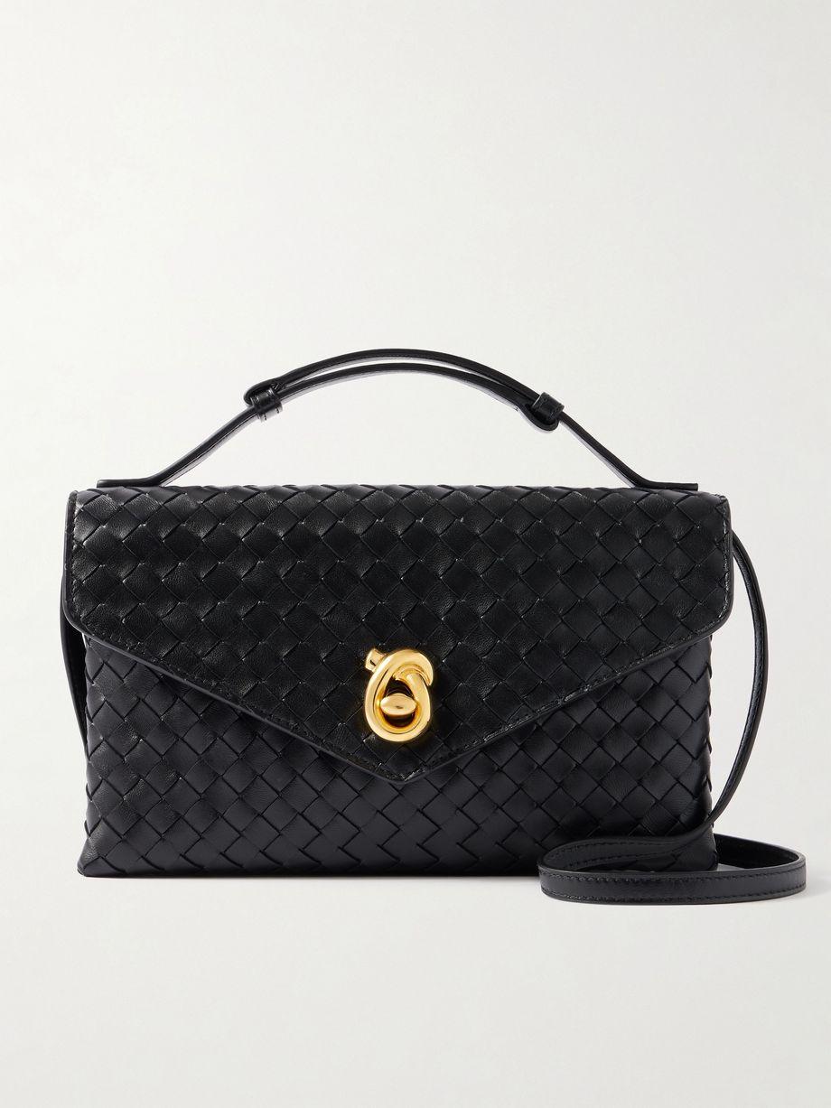 Knot Lock medium Intrecciato leather shoulder bag by BOTTEGA VENETA