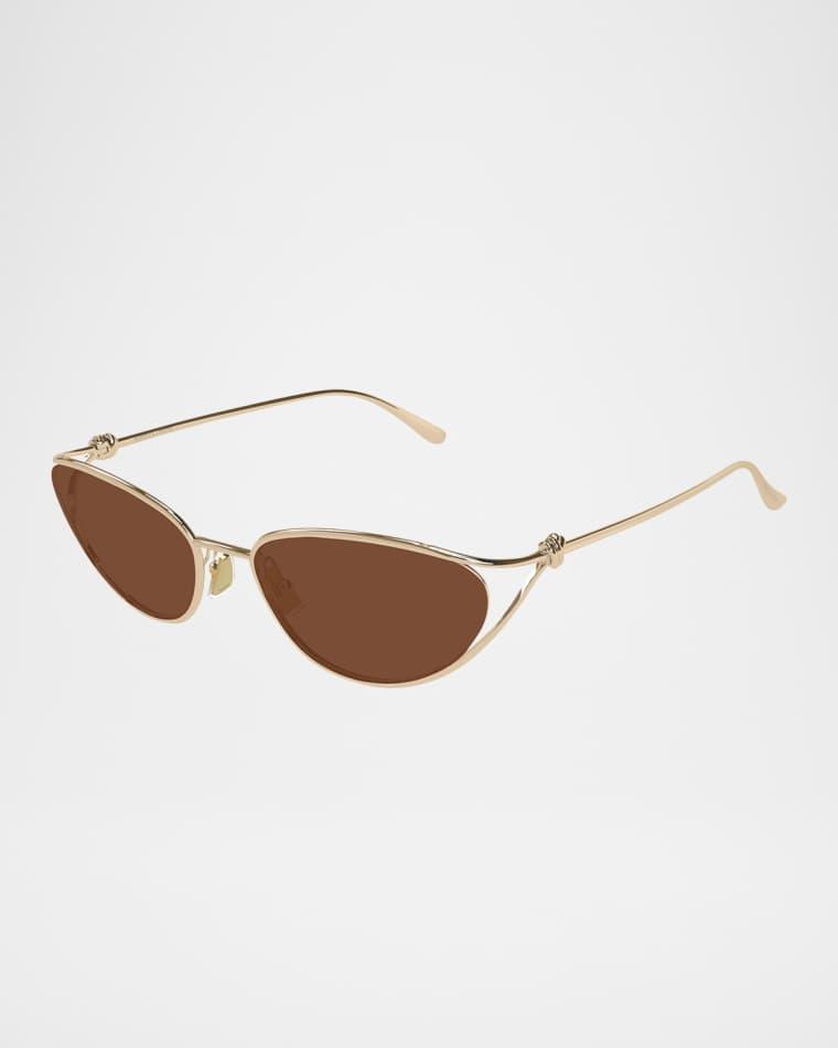 Knot Metal Cat-Eye Sunglasses by BOTTEGA VENETA