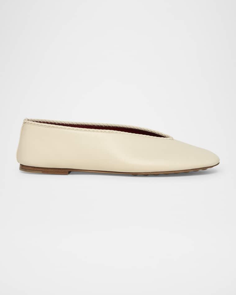 Lagoon Nappa Leather Ballerina Flats by BOTTEGA VENETA