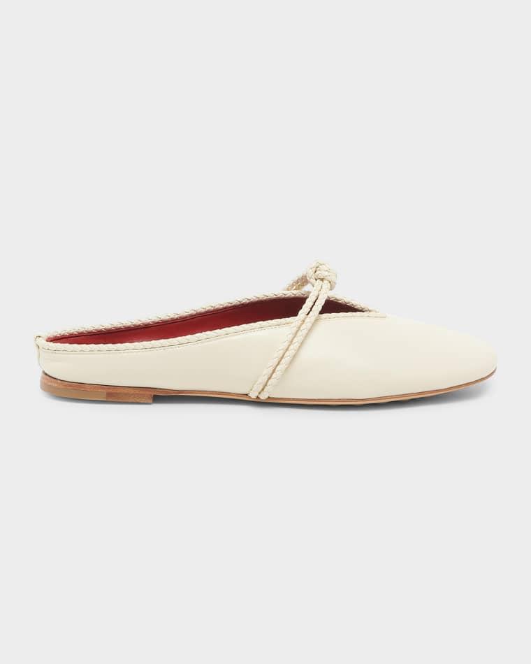 Lagoon Nappa Leather Knotted Mary Jane Ballerina Mules by BOTTEGA VENETA