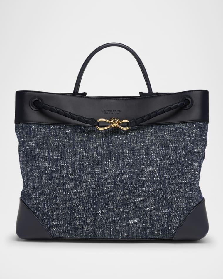 Large Andiamo Denim Boucle Crossbody Bag by BOTTEGA VENETA
