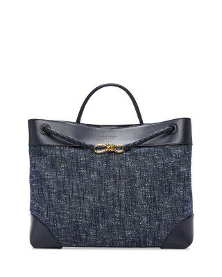 Large Andiamo Denim Top Handle Bag by BOTTEGA VENETA