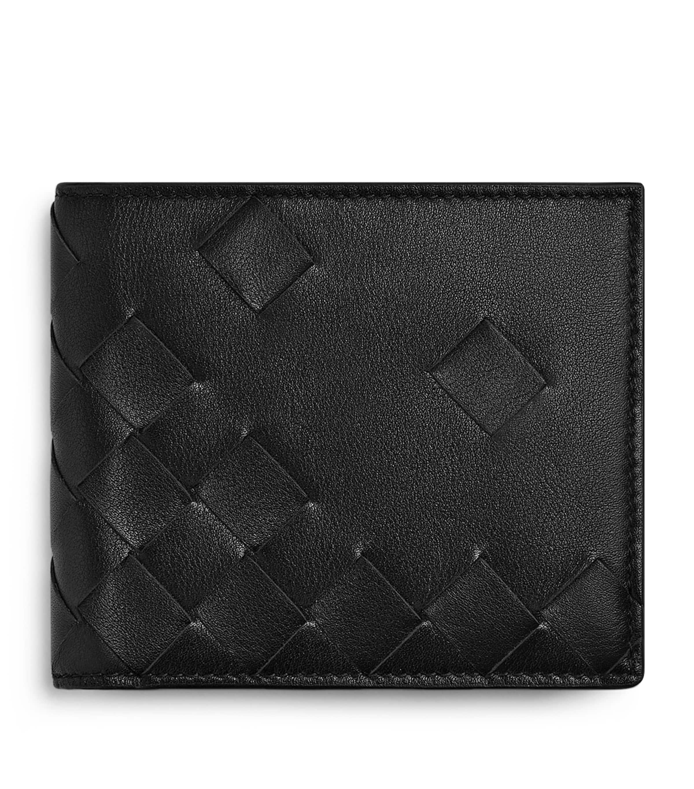 Leather Intrecciato Bifold Wallet by BOTTEGA VENETA