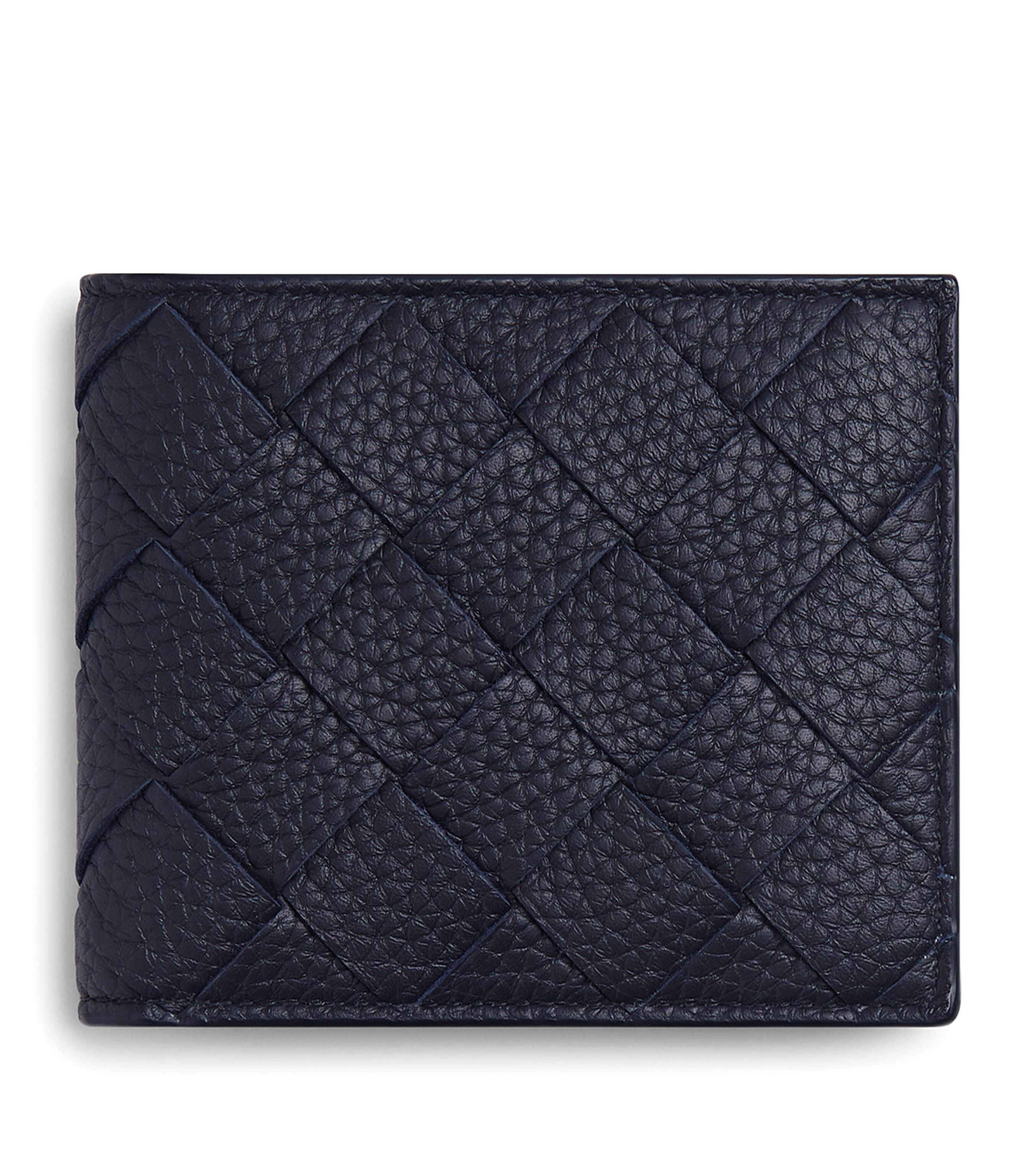 Leather Intrecciato Bifold Wallet by BOTTEGA VENETA