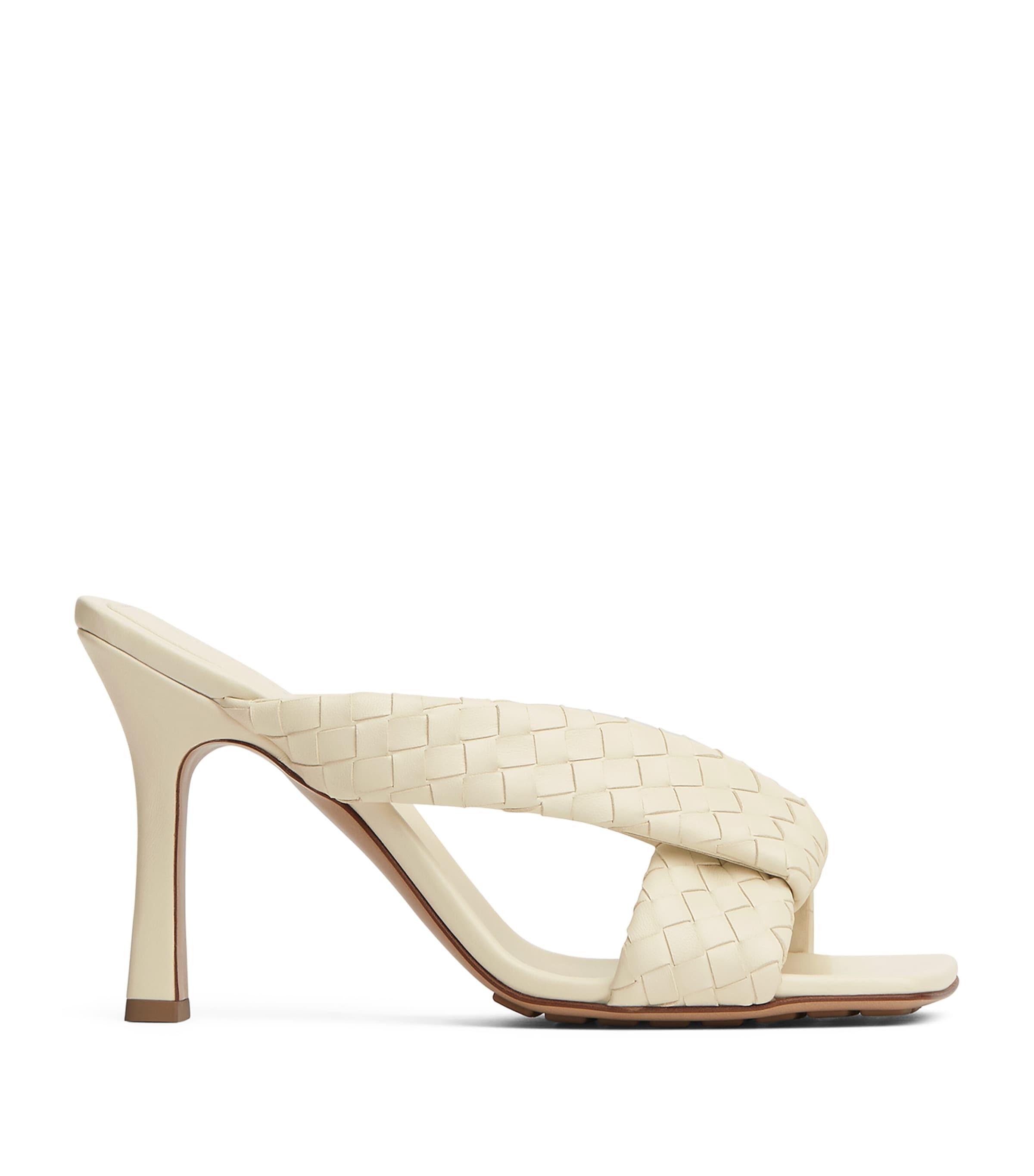Leather Intrecciato Riva Mules 90 by BOTTEGA VENETA