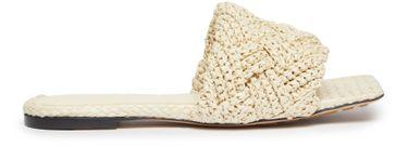 Lido flat sandals in raffia by BOTTEGA VENETA