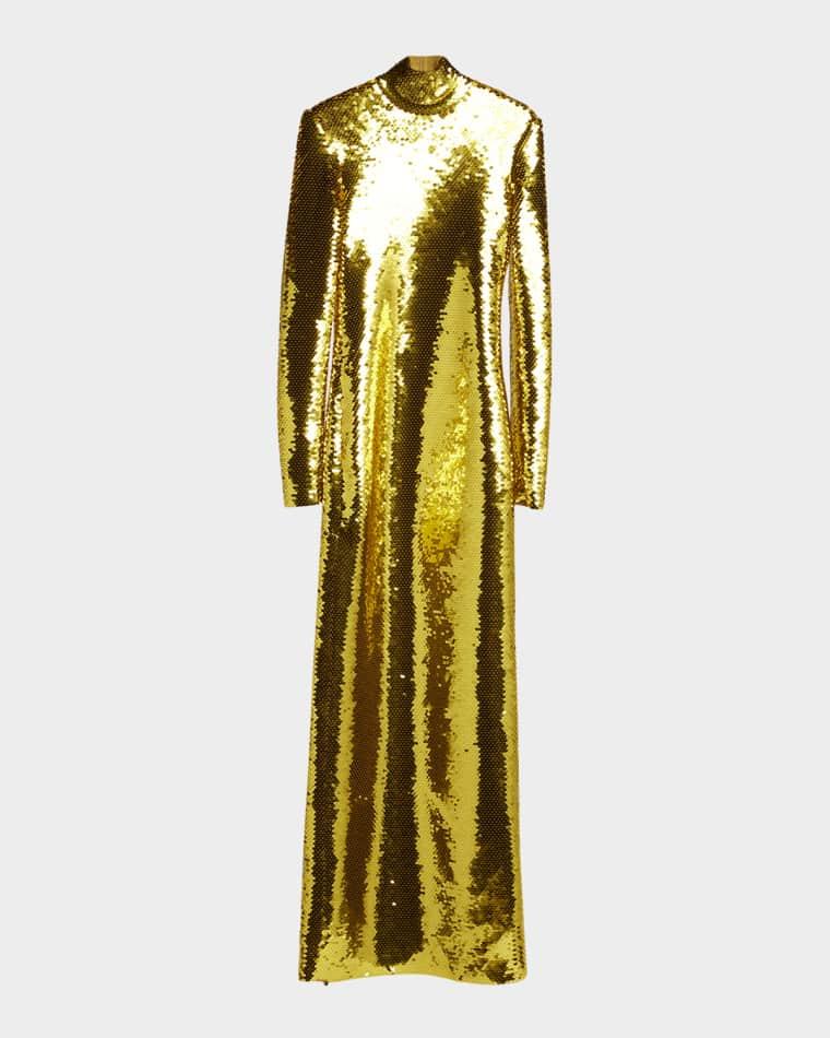 Long Sequined Dress by BOTTEGA VENETA