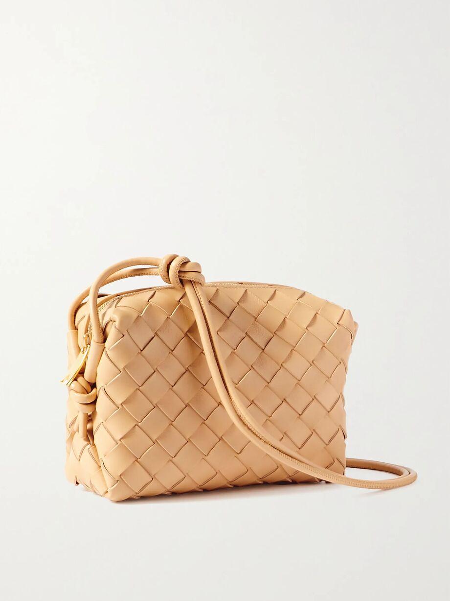 Loop mini intrecciato leather shoulder bag by BOTTEGA VENETA