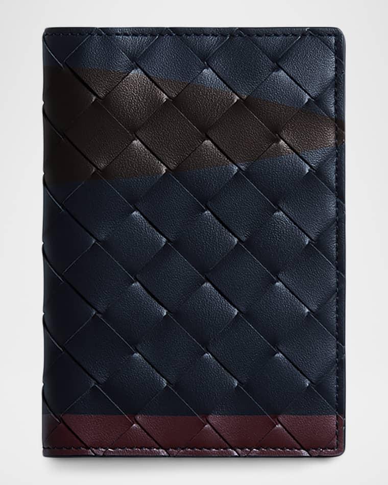 Men's Airbrushed Intrecciato Leather Passport Case by BOTTEGA VENETA