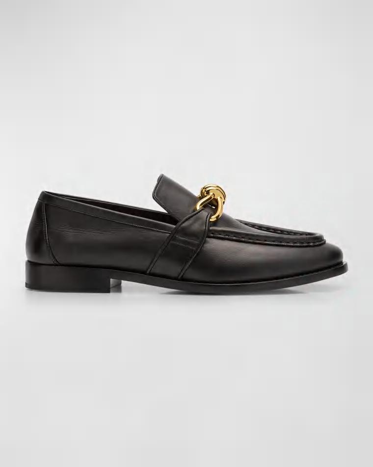 Men's Astaire Metallic Knot Napa Loafers by BOTTEGA VENETA