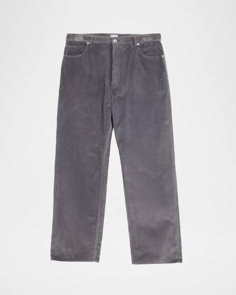 Men's Cotton Corduroy Relaxed Straight-Leg Pants by BOTTEGA VENETA