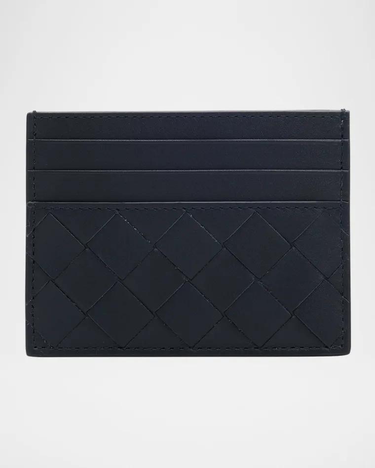 Men's Intrecciato 15 Leather Card Holder by BOTTEGA VENETA