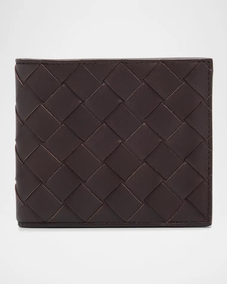 Men's Intrecciato Leather Bifold Wallet by BOTTEGA VENETA