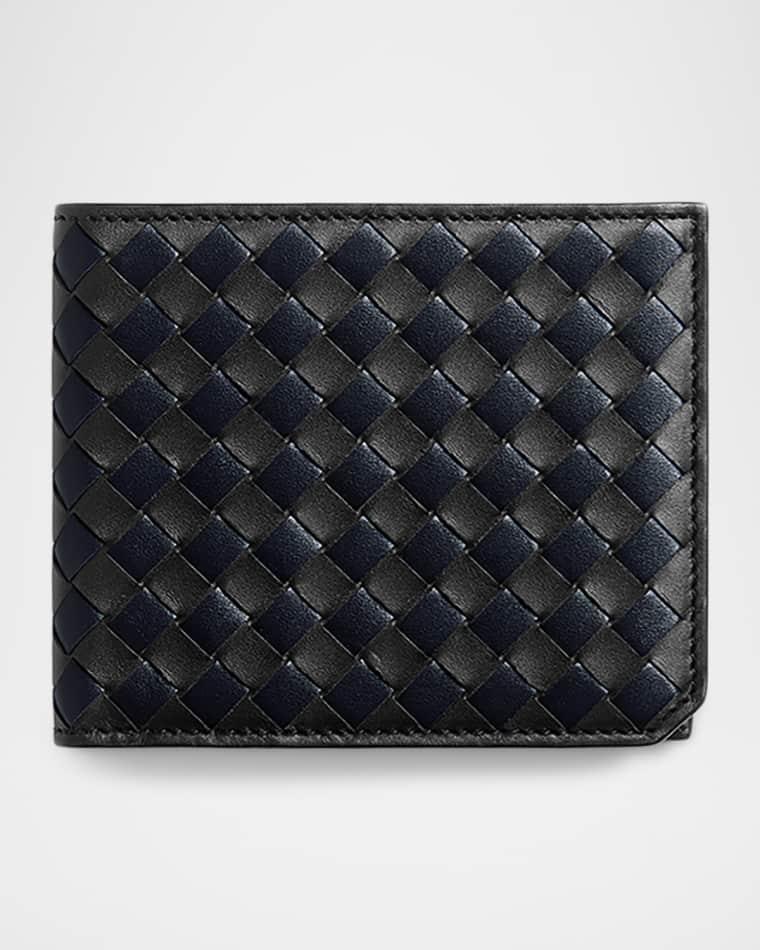 Men's Intrecciato Piccolo Leather Bi-Fold Wallet by BOTTEGA VENETA